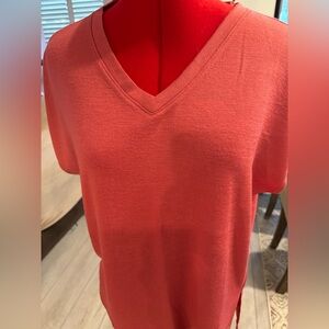 Orvis Salmon V-Neck Short Sleeve Tee